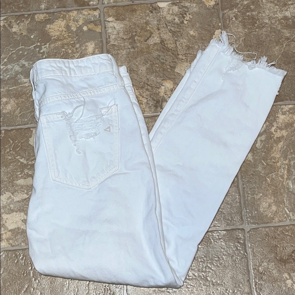 Hidden Los Angeles White Distressed Jeans